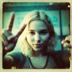 Das Mädchen auf dem Foto