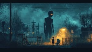 Der Mann auf dem Spielplatz