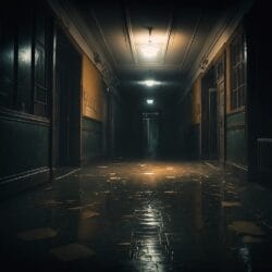 Ich wachte nachts in meiner Schule auf…