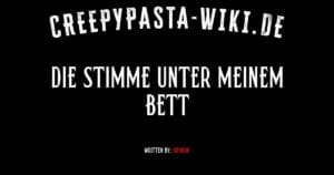 Die Stimme unter meinem Bett