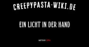 Ein Licht in der Hand