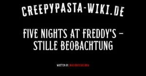 Five Nights at Freddy’s – Stille Beobachtung