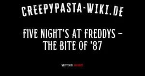 Five Night’s at Freddys – The Bite of ’87