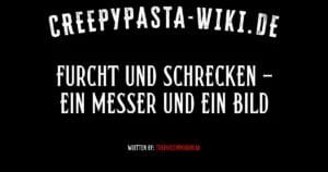 Furcht und Schrecken – Ein Messer und ein Bild