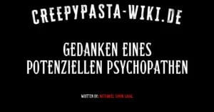 Gedanken eines potenziellen Psychopathen