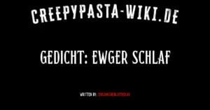 Gedicht: Ewger Schlaf