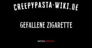 Gefallene Zigarette