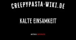 Kalte Einsamkeit