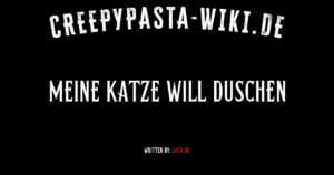 Meine Katze will duschen