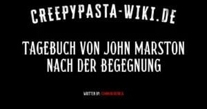 Tagebuch von John Marston nach der Begegnung