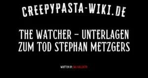 The Watcher – Unterlagen zum Tod Stephan Metzgers