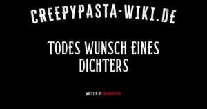 Todes Wunsch eines Dichters